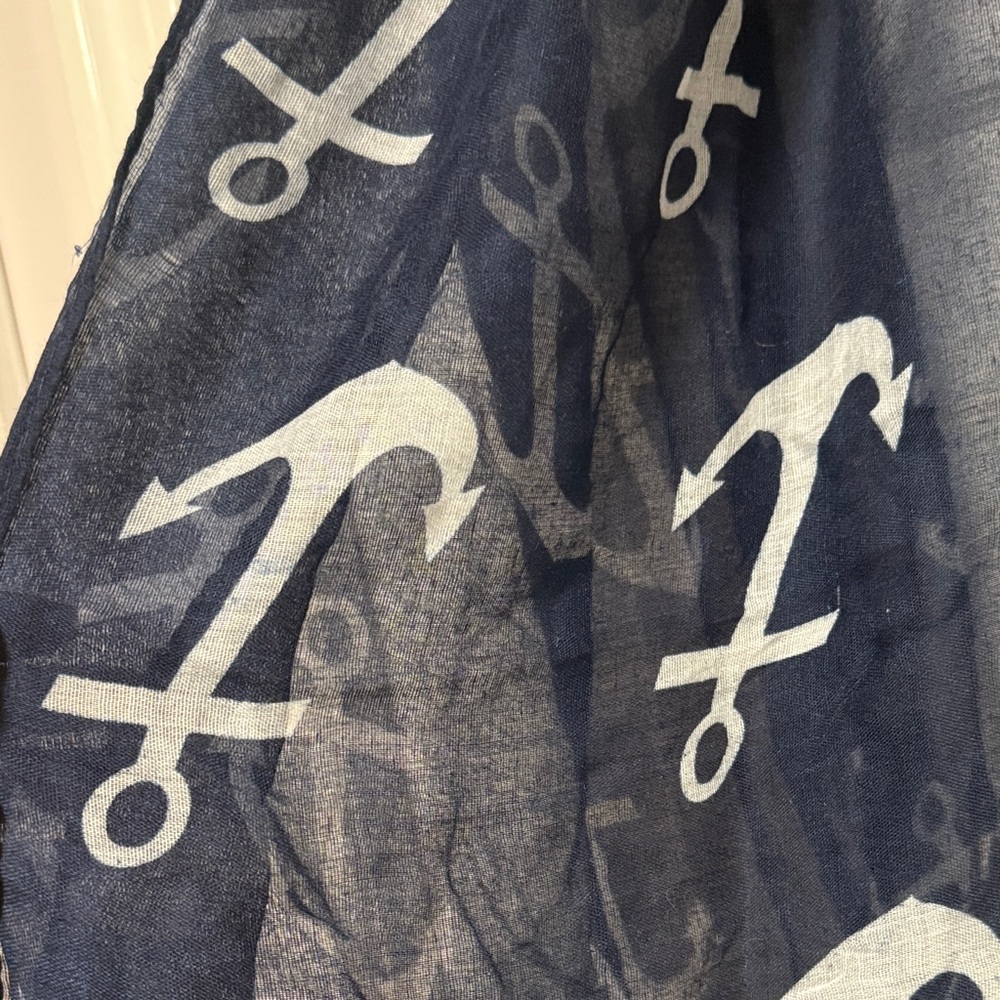 Target Navy and White Anchor Infinity Scarf - Picture 3 of 3